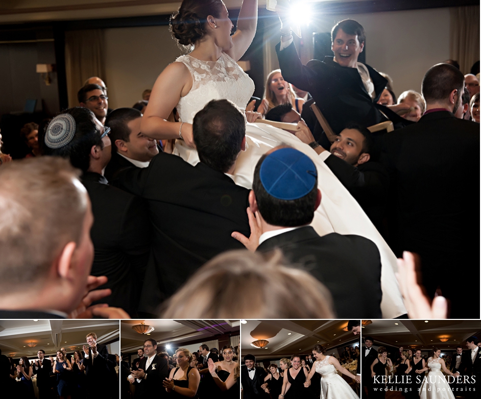 Campus Inn, Campus Inn reception, Jewish wedding reception, Kellie Saunders Photography, Jewish Hora